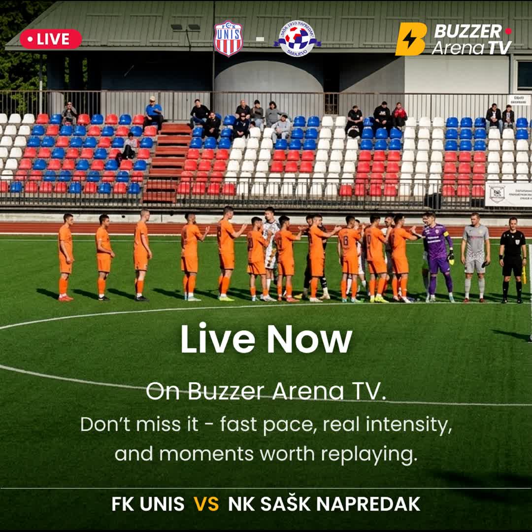 Post by Buzzer Fan: ⚽ LIVE NOW: FK Unis vs. NK SAŠK Napredak! The wait is over! Tune in to Buzzer Arena TV right now to catch all the...