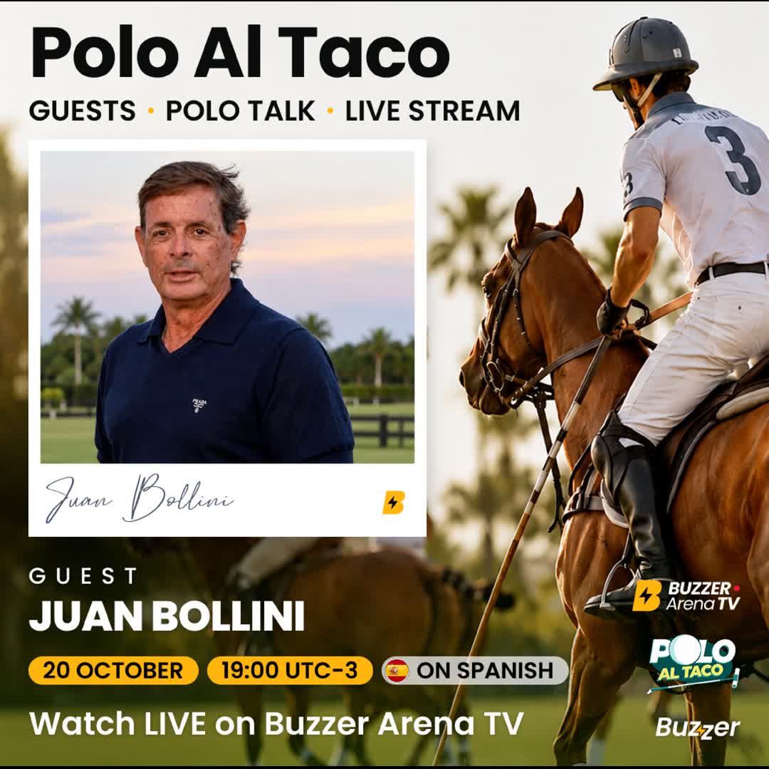 Post by Buzzer Fan: 🐎 Polo Al Taco is LIVE today! Join us for a new episode featuring Juan Bollini, bringing stories, insights and...