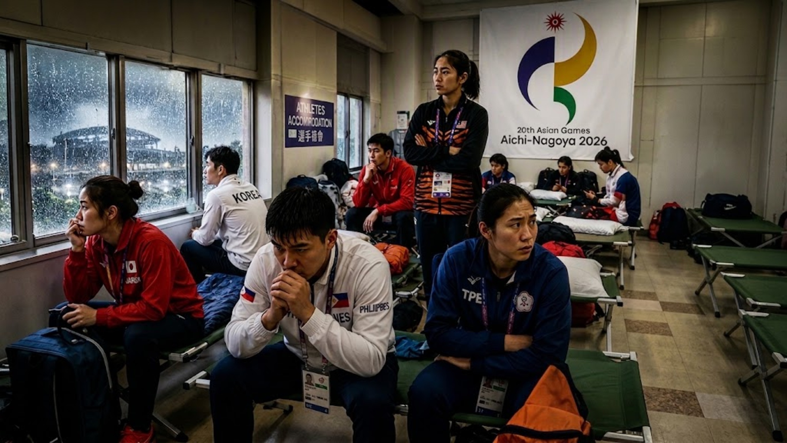 No Athletes' Village. Now Asian Games Delegates Face Leaking Huts