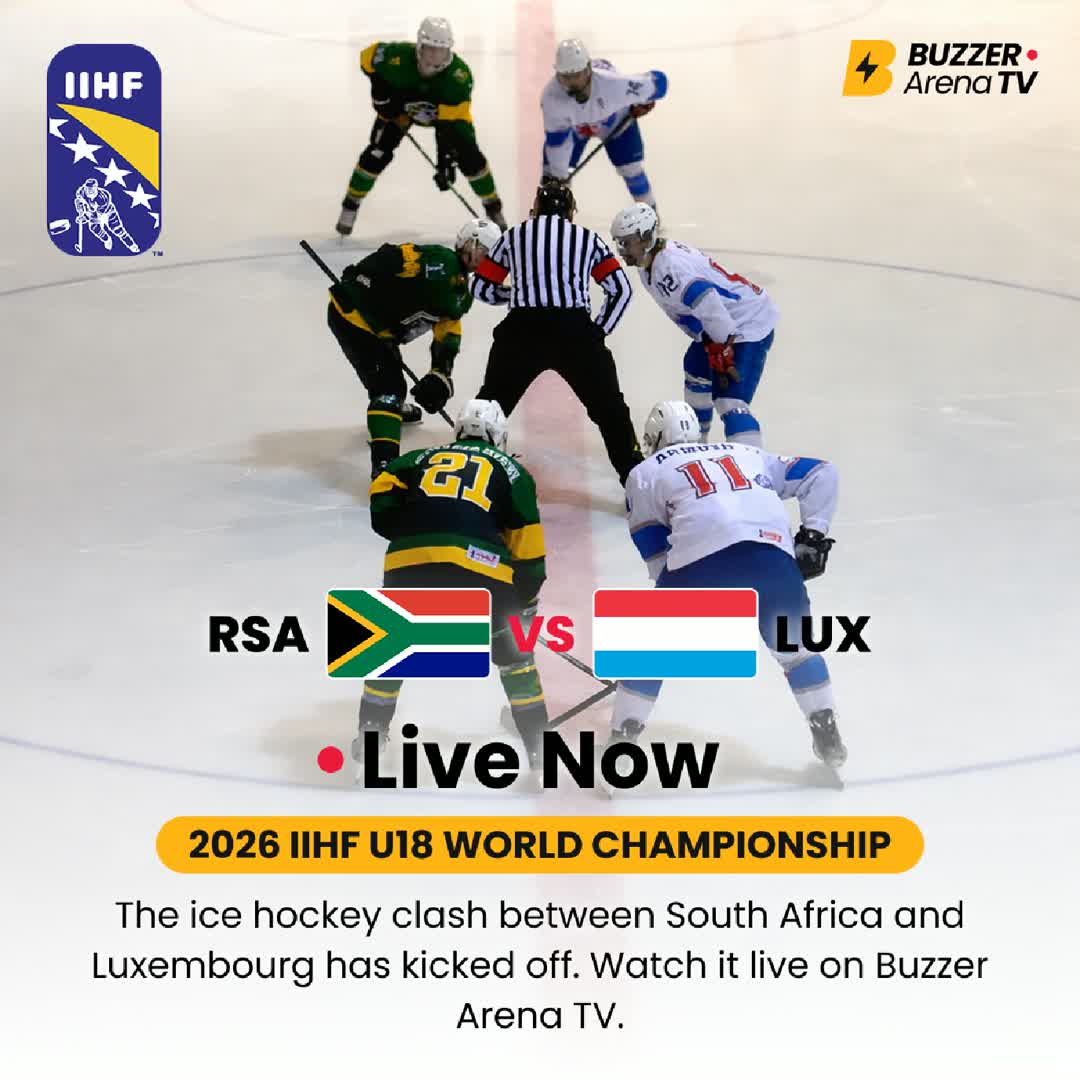 Post by Buzzer Fan: 🏒 It’s go time in Sarajevo! 🇿🇦 RSA vs 🇱🇺 LUX Division III, Group B action is officially underway. South Africa...