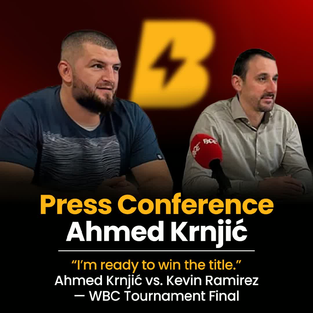 Post by Buzzer Fan: “I’m ready to win the title.” Ahmed Krnjić vs. Kevin Ramirez — WBC Tournament Final, December 20, 2025...