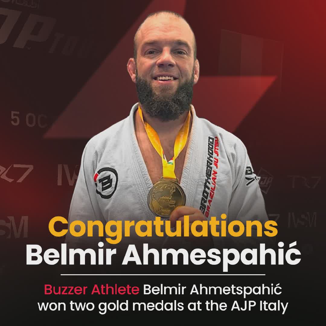 Post by Buzzer Fan: 🏆 Buzzer Athlete Belmir Ahmespahić 🇧🇦 won two gold medals at the AJP Italy! 🇮🇹🥇🥇 Congratulations to Belmir on...