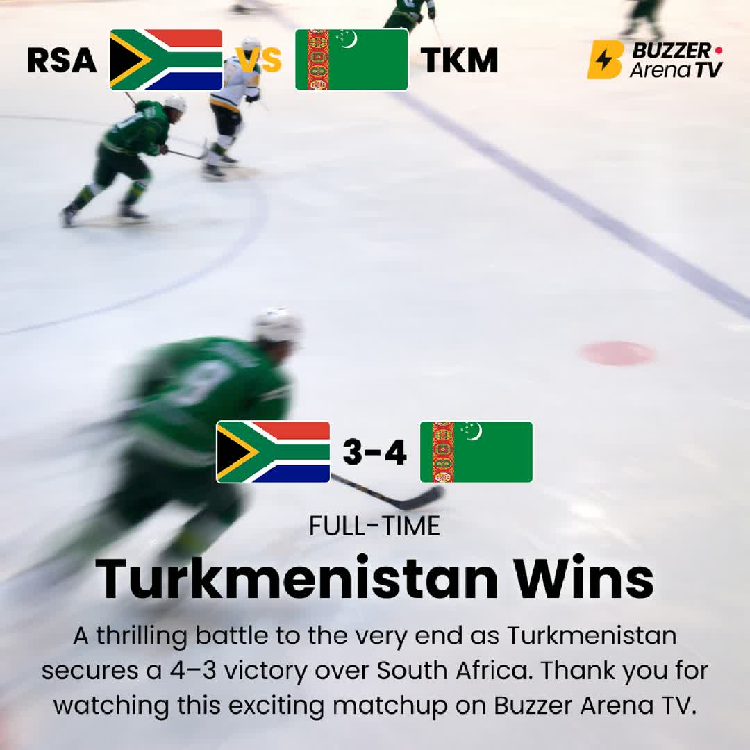 Post by Buzzer Fan: 🏒🔥 TKM TAKE IT! At the IIHF U18 World Championship Division III Group B in Sarajevo, Turkmenistan hold off South...