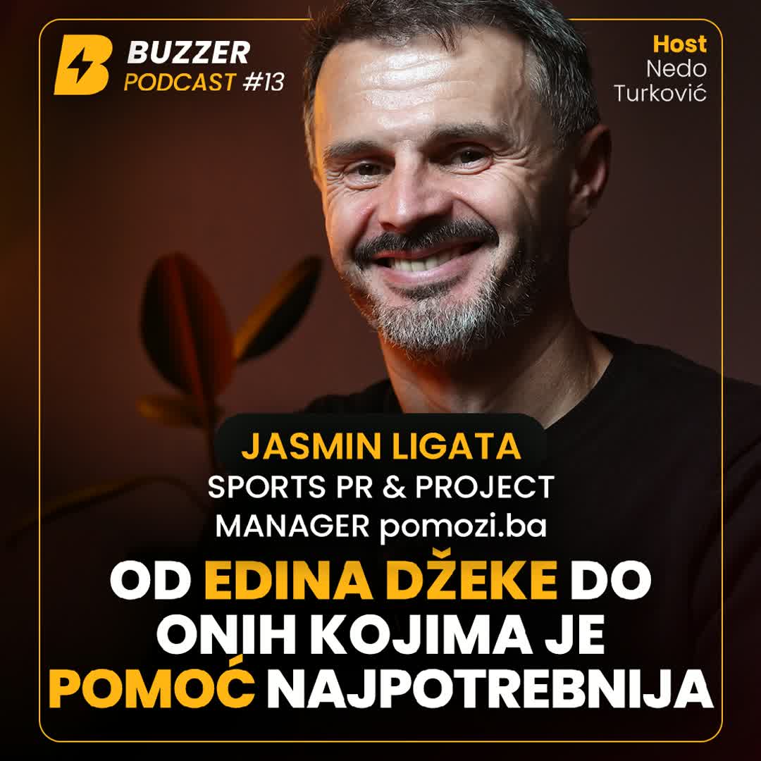 Post by Buzzer Fan: Ekskluzivno na Buzzer Podcast #13 – Jasmin Ligata! 🎙🔥 🎥 DANAS u 20:00! Bivši sportski novinar i dugogodišnji PR...