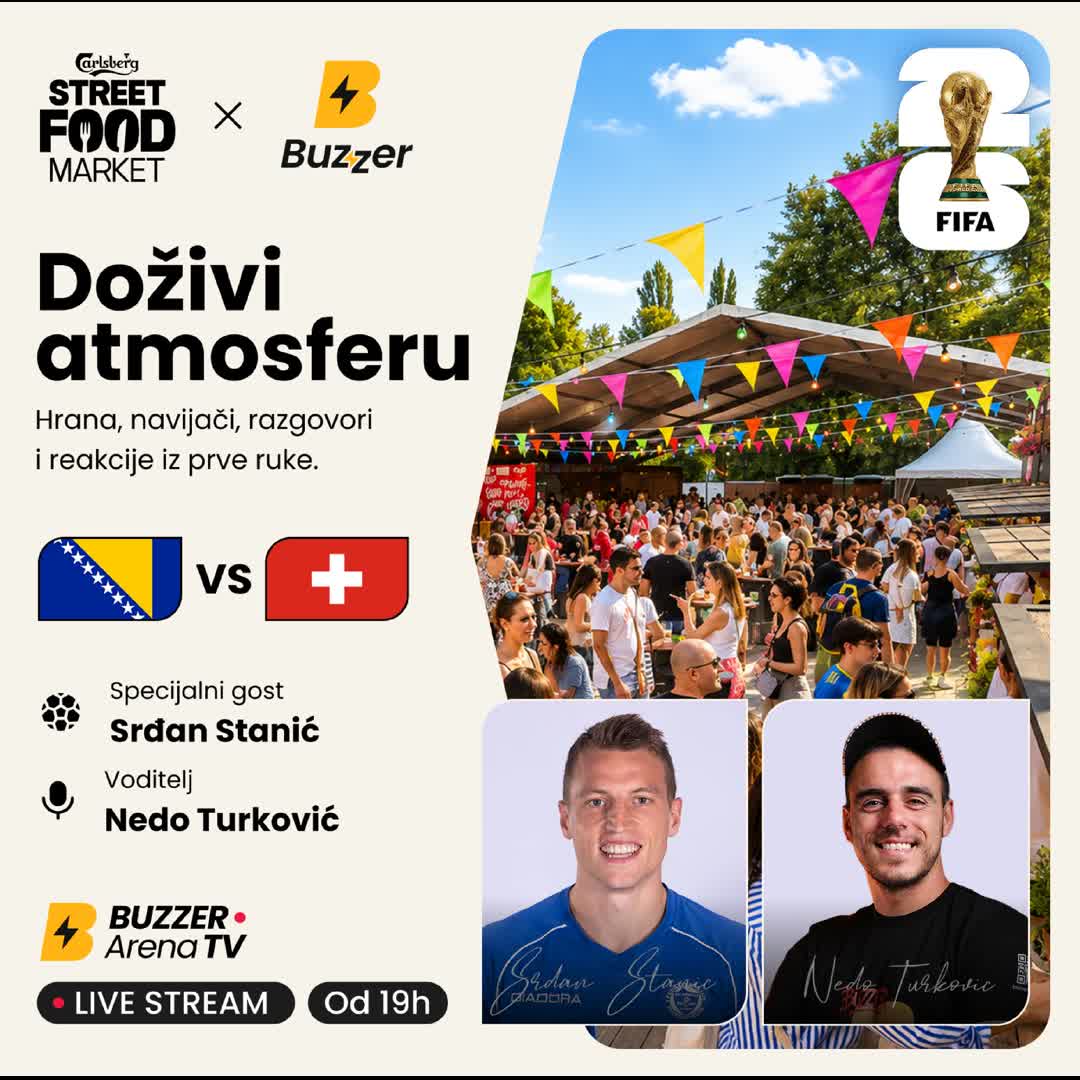 Post by Buzzer Fan: 🍔 Vraćamo se na Street Food Market, ali ovaj put sa posebnim gostom! Naš Nedo Turković ugostit će Srđana Stanića,...