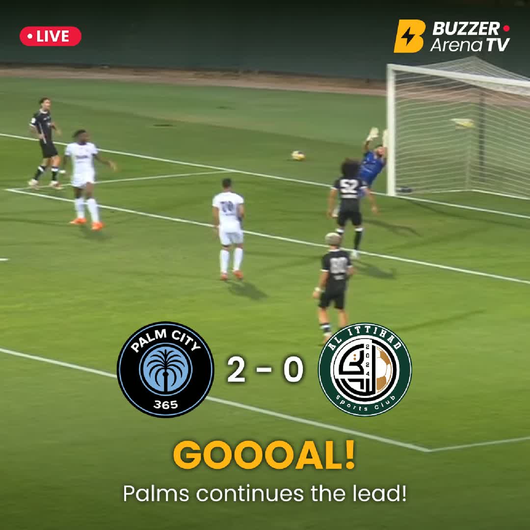 Post by Buzzer Fan: GOAL ⚽🔥 FC Palm City doubles the lead! It’s now 2–0 against Al Ittihad. Palm City in full control early on! 💪⚡...