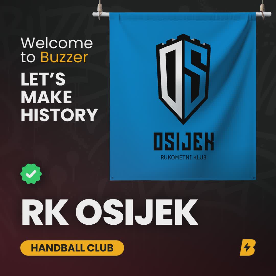 Post by Buzzer Fan: 🚨🤾‍♂️ Welcome RK Osijek to Buzzer! 🌍🔥 RK Osijek is a proud handball club from Croatia with a strong tradition...