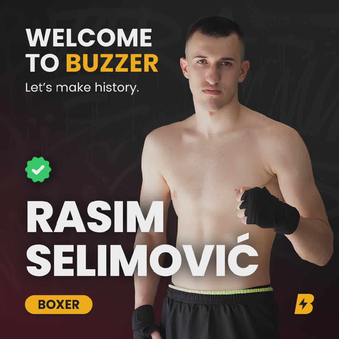 Post by Buzzer Fan: 🚨🥊 Welcome Rasim Selimović to Buzzer! 🌍🔥 3x national boxing champion of Bosnia and Herzegovina. One of the most...
