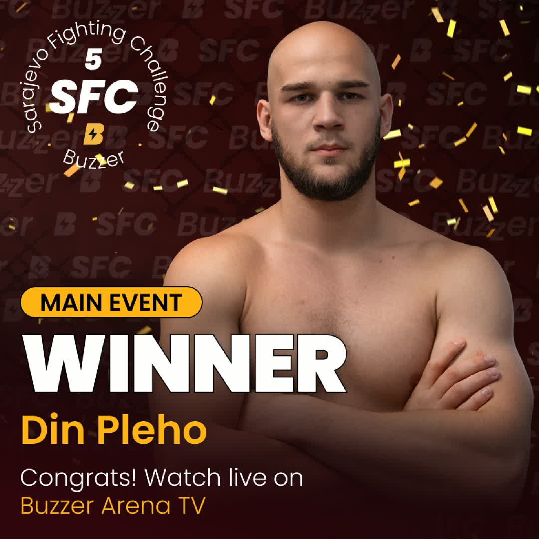 Post by Buzzer Fan: MAIN EVENT WINNER BY TKO DIN PLEHO 🤯⚡️