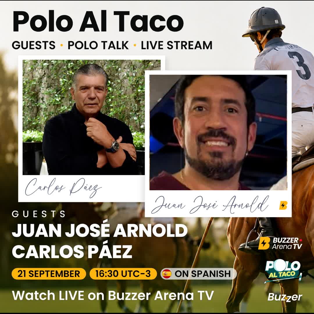 Post by Buzzer Fan: 🐎 Polo Al Taco is LIVE today! Join us for another special edition featuring Juan José Arnold and Carlos Páez,...