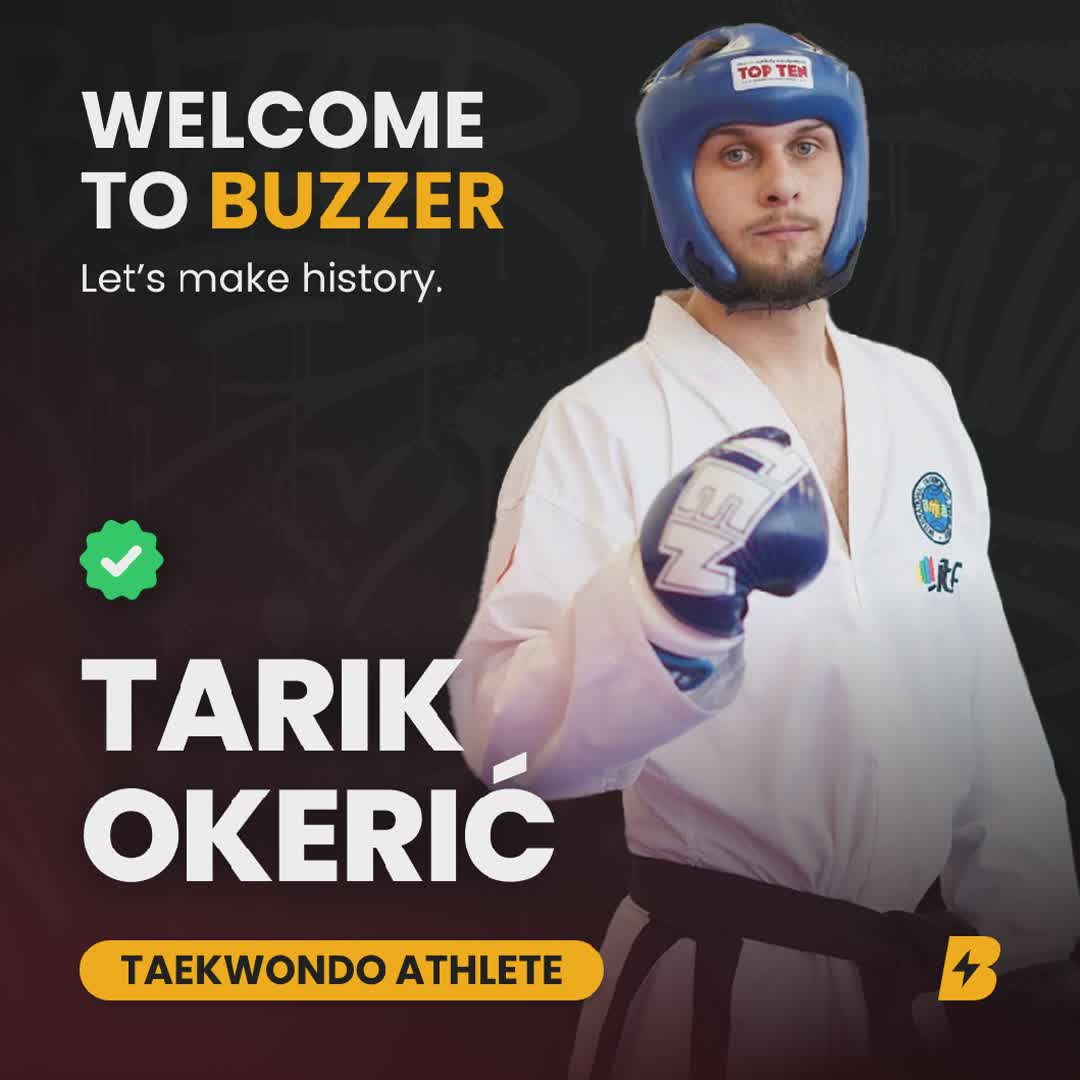 Post by Buzzer Fan: 🚨🥋 Welcome Tarik Okerić to Buzzer! 🌍🔥 Tarik Okerić, known as “Wolf,” is a Bosnian Taekwondo and kickboxing...