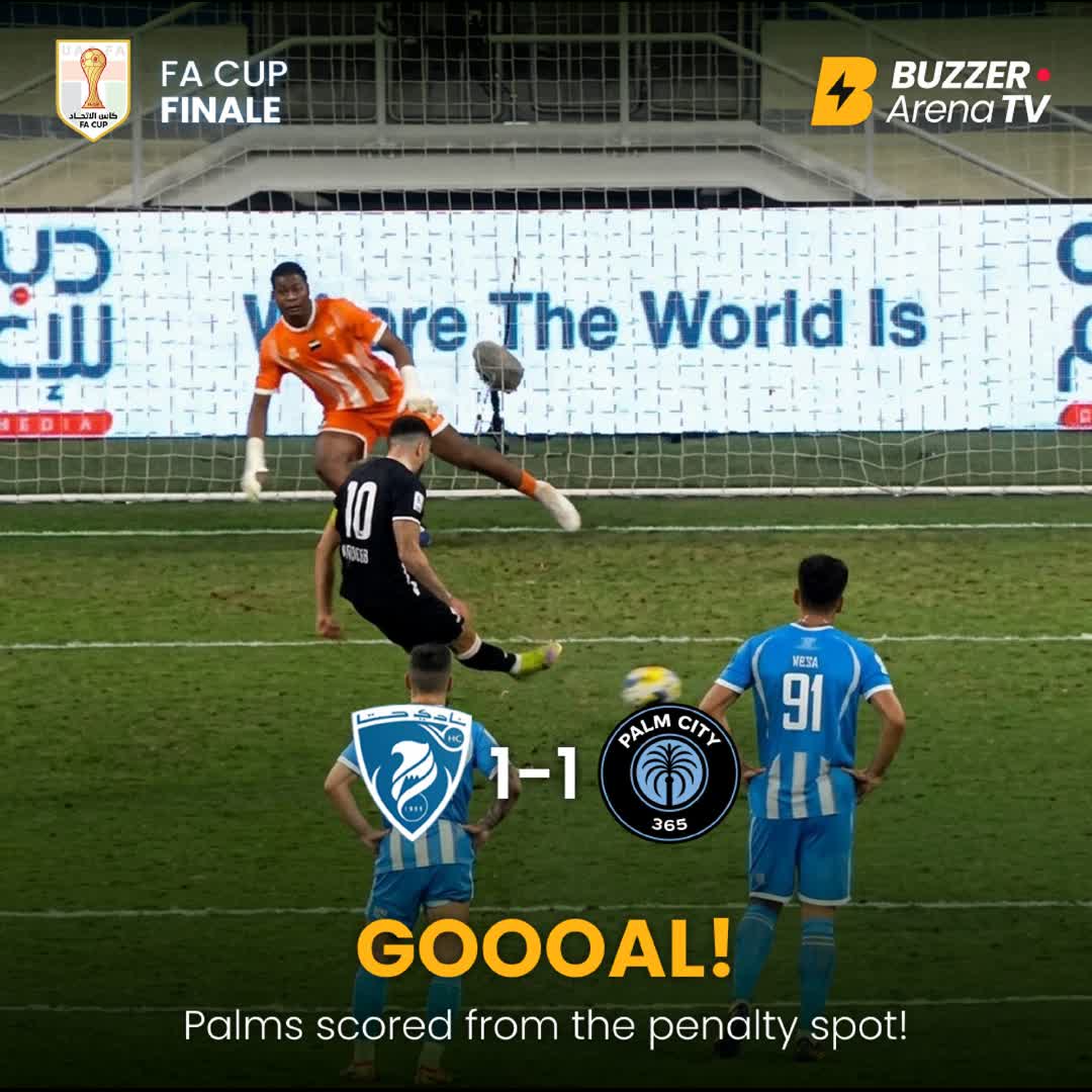 Post by Buzzer Fan: Ice in his veins. ❄️⚽ Pozuelo steps up and buries it from the spot to level things in the FA Cup Final: 1-1 and game...