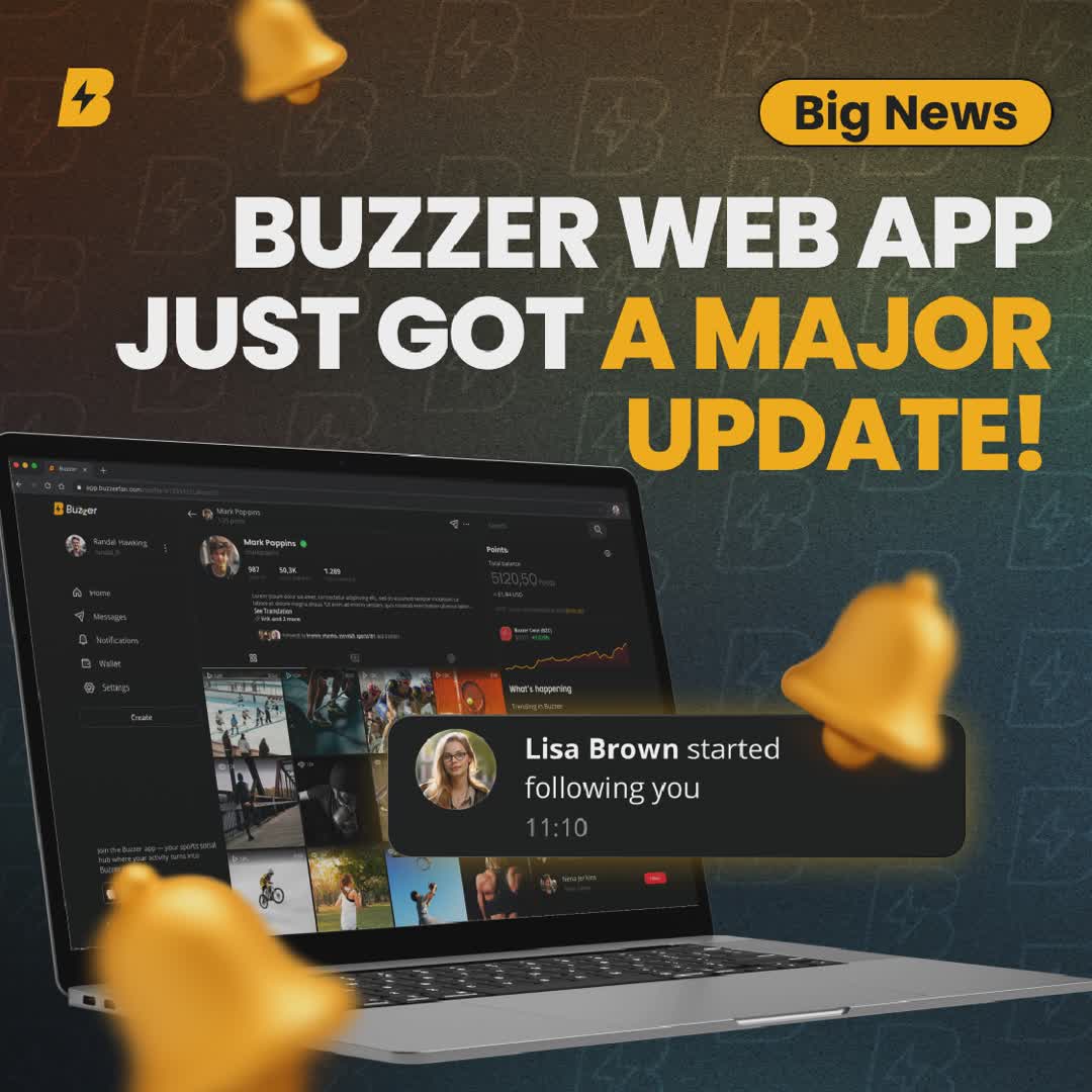 Post by Buzzer Fan: ⚡ Big news — Buzzer Web App just got a major update! We've updated: 🔔 Notifications — never miss a thing 🔍 Search...