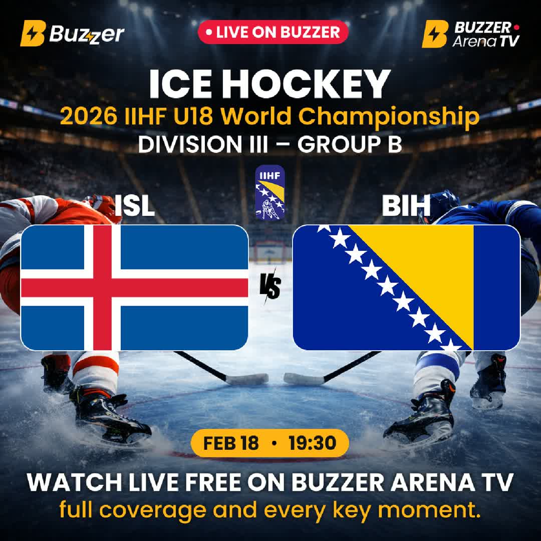 Post by Buzzer Fan: 🏒 ISL 🇮🇸 vs BIH 🇧🇦 📅 18 February | 🕢 19:30 Iceland meet Bosnia and Herzegovina in the evening clash of the...