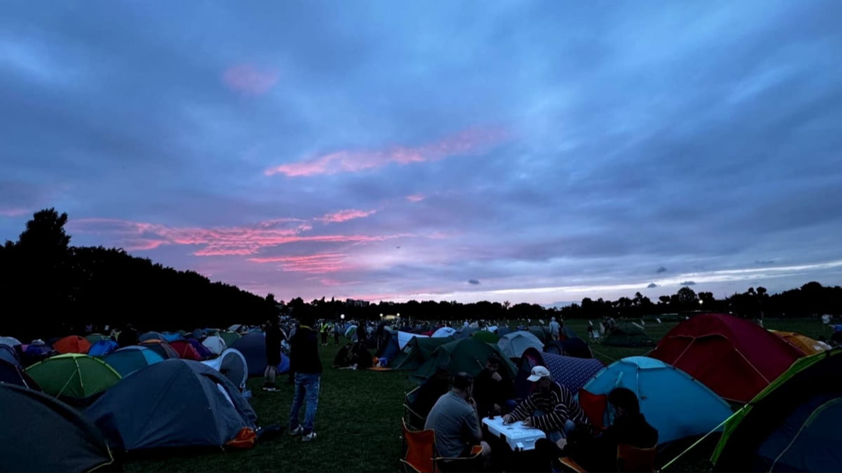 People Sleep in Tents for Days to Buy Tickets They Could Get Online