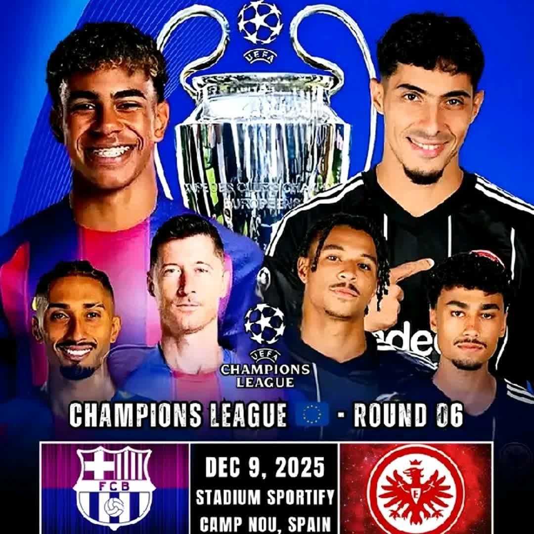 Post by Randrianaivosoa Tolotra: 🇪🇦 Barcelona 🆚 Frankfurt 🇩🇪 (CHAMPIONS LEAGUE 🇪🇺 - Round 06) 🗓️ Tuesday, 09 December, 2025 ⏰ GMT - 20:00 |...