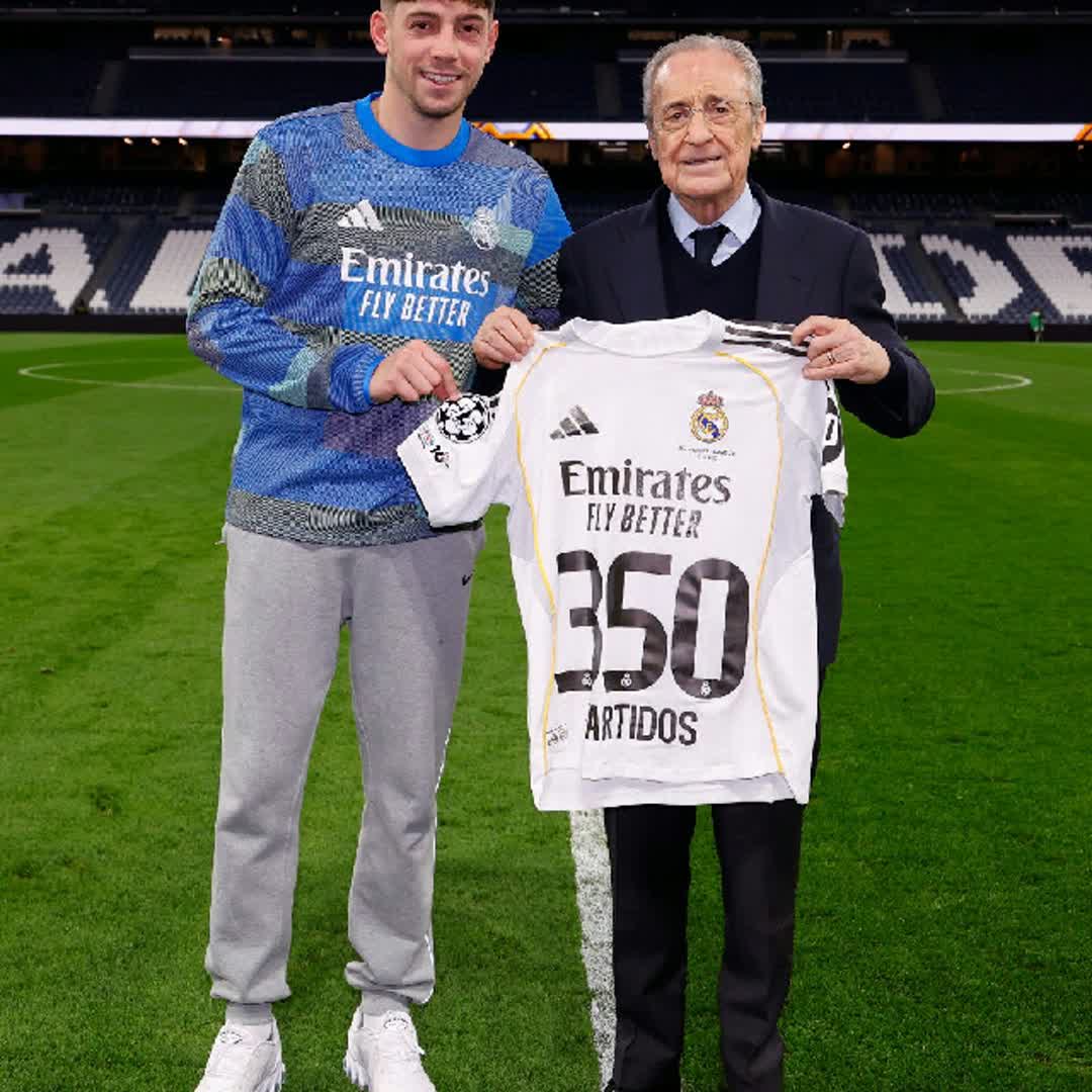 Post by Ifeanyi ST: 🔝 Fede Valverde 🔝 3️⃣5️⃣0️⃣ matches for Real Madrid! ¡3️⃣5️⃣0️⃣ partidos con nuestra camiseta!
