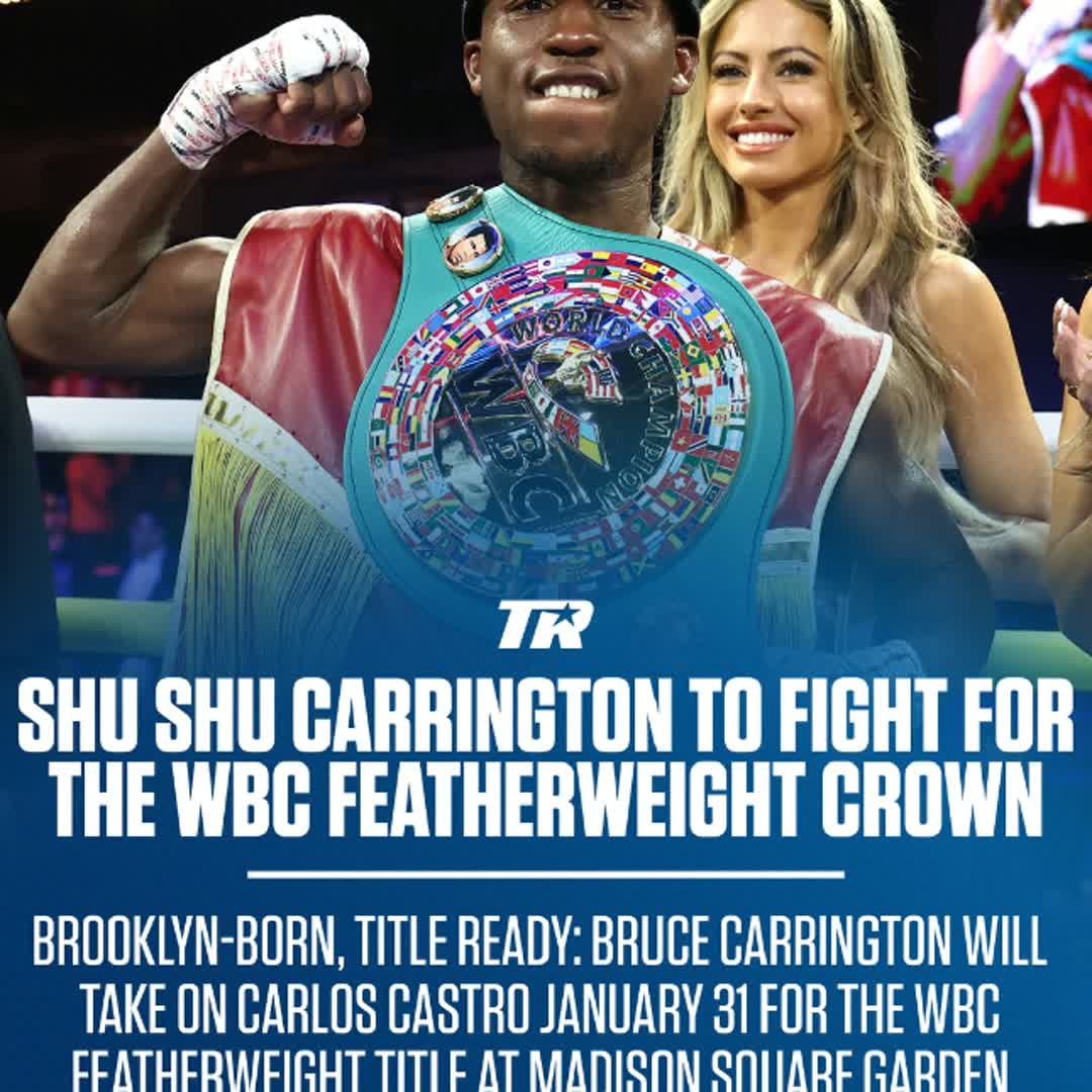Post by Septian Efendi: BELT HUNTING IN SHU YORK CITY 🏆 Bruce Carrington will take on Carlos Castro for the Featherweight championship on...