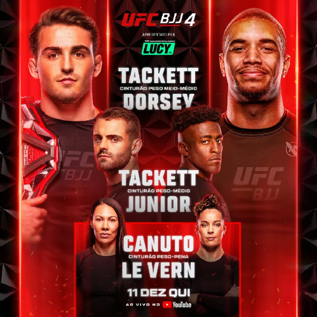 Post by Septian Efendi: UFC BJJ 4 📌 🏆 🇺🇸 Andrew Tackett 🆚 Elijah Dorsey 🇺🇸 🏆 🇺🇸 William Tackett 🆚 Ronaldo Júnior 🇧🇷 🇺🇸 Raquel...