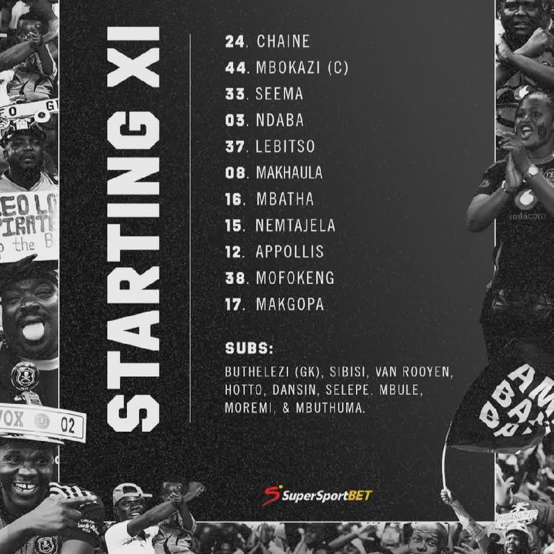 Post by Tendani Thenga: Starting 11