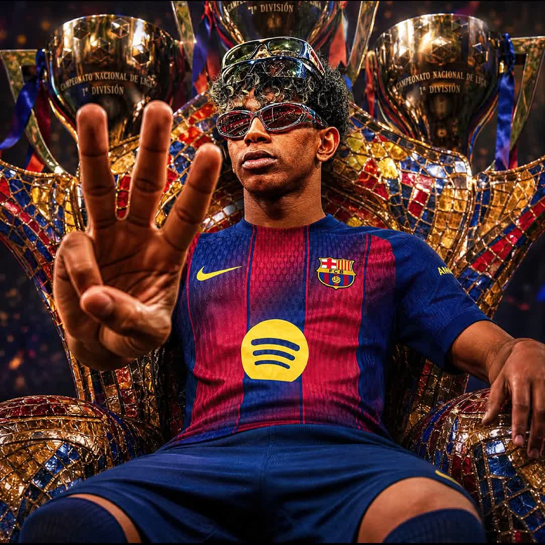 Post by Chinaka Prince: 𝟏𝟖 𝐘𝐄𝐀𝐑𝐒 𝐎𝐋𝐃, 𝟑 (!) 𝐋𝐀 𝐋𝐈𝐆𝐀 𝐓𝐈𝐓𝐋𝐄𝐒 🤯🏆🏆🏆 Lamine Yamal has now won La Liga in 3 of the 4...