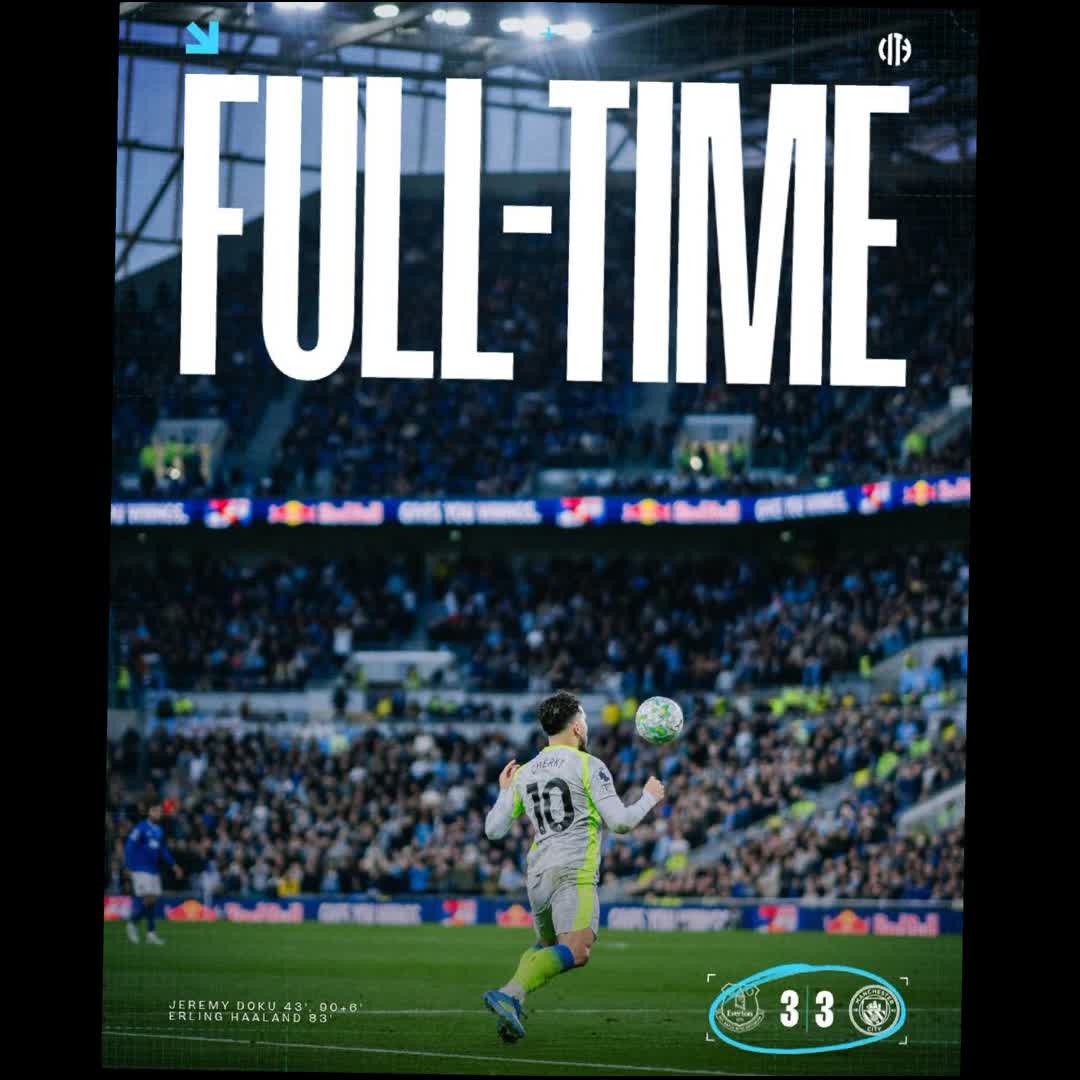Post by Faya Fufa: Manchester city vs Everton full time