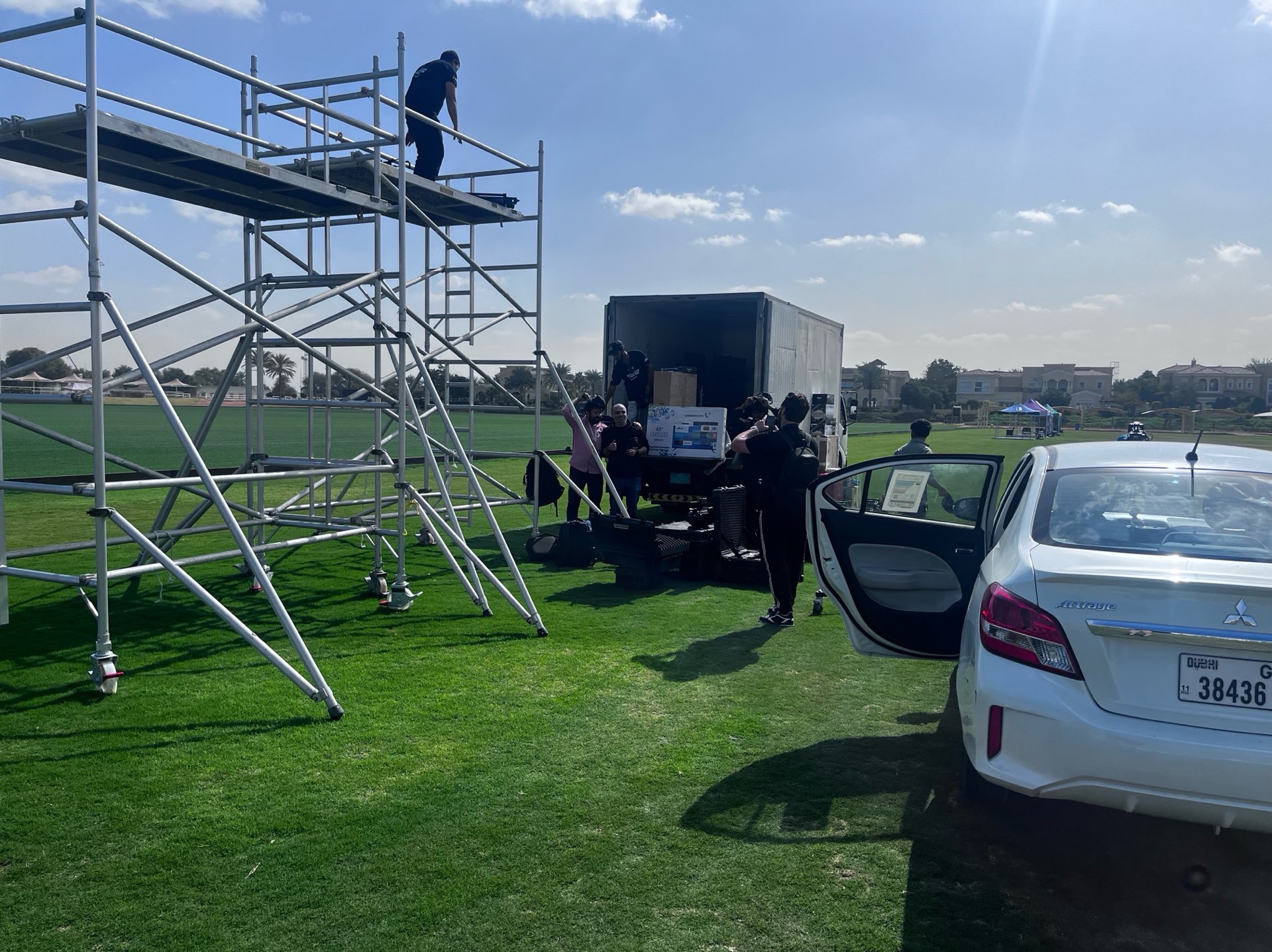 *When people see Buzzer Arena TV covering international polo events today, it probably looks natural. As if we have always known the sport, understood its traditions, and knew exactly how to produce a professional broadcast.*

### The truth is very different.

On January 31st, at Emaar Polo Club in Dubai, we delivered our first polo broadcast in the UAE, and our first polo broadcast ever.

### At that moment, we knew almost nothing about the sport.

We did not understand the scoring system. We did not know what viewers expected to see. We had very little understanding of the rules, the flow of the game, or the many technical and safety challenges that come with filming a sport played by athletes on horseback at high speed.

### What we did have was determination.

We travelled to Dubai with almost nothing prepared. We had no established local production team, no experience in polo broadcasting, and very little time. Within just two days, we managed to find a crew, organize the necessary equipment, build a production plan, and somehow convince ourselves that everything would work.

Looking back, that confidence was probably based more on courage than knowledge.



One thing we definitely underestimated was how dangerous polo can be.



Television viewers often see elegance, beautiful horses, and luxury surroundings. What they do not see is the speed, the impact, and the risks involved. A horse can weigh more than half a ton and move at incredible speed. Players collide, change direction instantly, and fight for position with very little room for error.



We learned quickly that broadcasting polo is not only about cameras and internet connections. It is also about **understanding a fast-moving and potentially dangerous environment.**

### The first broadcast was stressful beyond words.

Nothing seemed to go exactly according to plan. The stream was delayed. Small problems became big problems. Big problems became even bigger problems. Every minute felt like an hour.



At one point, the pressure became so intense that I even ended up in a conflict with the head of the production crew. In a moment of frustration, he threw a piece of equipment in my direction. Fortunately, we can laugh about it today. At the time, however, it was one of those moments where only years of military and wartime experience reminded me that not every battle is worth fighting. 

### I needed that broadcast!



The reality is that during those first ten days, me and Arslan, COO, barely slept.



When we later added everything together, we estimated that we had probably slept no more than thirty hours in total during that period. We worked during the day, prepared during the night, solved problems whenever they appeared, and repeated the process again the following morning.



**Yet somehow, we kept moving forward.**



During our ten-day stay in Dubai, we successfully delivered five or six polo broadcasts, covered two press conferences, and secured what would become our first sponsor connected to polo events.



That sponsor was more than a commercial success. **It****was proof that people believed in what we were building.**********

## What started as a stressful experiment slowly became expertise.

Over time, Buzzer Arena TV evolved into a recognized polo broadcasting partner. We went on to cover events associated with brands such as **Bentley**, **Porsche**, and **Binance**. Our work took us from Miami to Germany and Switzerland, and throughout the wider MENA region.



Today, when I look back at those first days in Dubai, I am honestly amazed by how far we have come.



The experience was difficult, exhausting, and at times chaotic. There were moments when failure felt much closer than success.



But those experiences became the foundation of everything that followed.



People often talk about success as if it appears overnight. Our story was different. It was built through long nights, mistakes, pressure, uncertainty, and a willingness to learn something completely new.

## The lesson is simple.

*You do not need to know everything before you begin.*



Sometimes you just need the courage to start, the discipline to keep going, and the resilience to survive the difficult days that inevitably come.



**Hard work pays off.**

**For me, Buzzer is proof of that.**