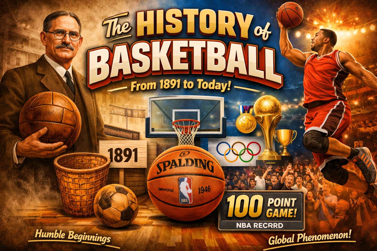 🏀 The Ultimate History of Basketball: From Humble Beginnings to a Global Phenomenon 🌍✨