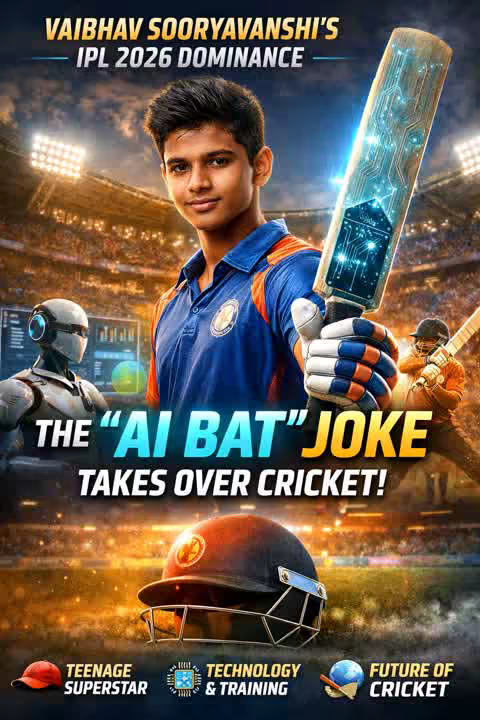 Vaibhav Sooryavanshi’s dominance in IPL 2026 triggers light-hearted AI remark