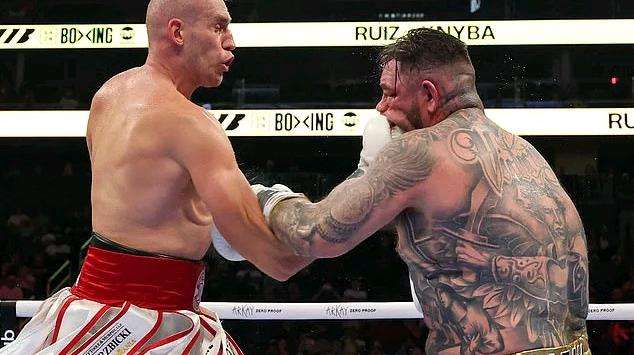 Anthony Joshua's conqueror Andy Ruiz is Pummeled with punches and brutally beaten on his return...