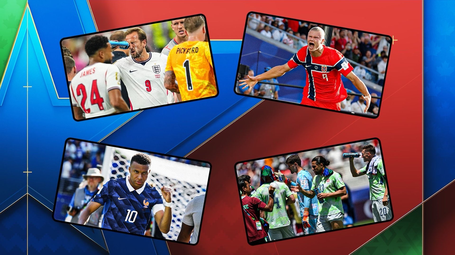 The World Cup haa so far been the tournament of superstars like Lionel Messi and Kylian Mbappe and Harry Kane; hydration breaks and the heat have been big talking points, but it has been entertaining with underdogs proving they can compete...



The World Cup of the superstar



Now that we've seen all 48 teams in action at the World Cup, the picture is beginning to take shape.



Some look like genuine contenders, others look capable of being the dark horses and a select few appear to have about as much chance of going deep in this tournament as a cabbage winning a beauty prize.



This has been a World Cup so far for moments of genius - where the superstars are coming out to play. No superstar in your ranks, you're going to struggle.



Kylian Mbappe, Lionel Messi, Erling Haaland, Harry Kane and Luis Diaz are all revelling in the spotlight. Cristiano Ronaldo and Portugal have been the cautionary tale that, if your star man is not fit and firing, you will struggle.



# 2026 edition on course to break more records



The 2026 World Cup was already a record-breaker. More teams, more games and longer than ever before - but the on-field action is also set to go down in history.



Milestones were approached, met and passed on Tuesday into Wednesday as the world's best players started scoring goals for fun.



Kylian Mbappe became France's all-time record goalscorer with his superb double against Senegal and went two goals behind Miroslav Klose's tournament record of 16.



But just a few hours later, Lionel Messi matched that with his hat-trick against Algeria. With at least two more games to come, both Mbappe and Messi could bump Klose down the list.



The Argentina captain has also joined Cristiano Ronaldo in appearing at the most World Cups (6), beating Lothar Matthaus' previous record of five.



Harry Kane matched Gary Lineker (10) as England's highest scorer at a World Cup with his double against Croatia. He already has the overall record for the Three Lions.



If England go all the way to the final, Kane will close in on Peter Shilton's all-time appearance record of 125 caps. The Bayern striker matched David Beckham's 115 caps in Wednesday's opener.



And aside from the most kilts at a baseball game in history, there was another Scottish record: at 31 years and 238 days, John McGinn is the oldest player to score for Scotland at the World Cup, surpassing Kenny Dalglish (31y 103d).



Joe Jordan is Scotland's highest-ever scorer at a World Cup with four goals - not entirely out of reach.

Charlotte Marsh



# European teams struggle in the heat



Many questions were asked pre-tournament about how the conditions would impact teams not used to competing in such a climate. The answer is: dramatically.



The heat, humidity and hydration breaks have been a talking point. Before the tournament, only one European team had ever won the World Cup held outside of the continent.



The opening round of games has shown that we may be looking at a familiar tale. In the opening 13 games involving European nations against teams from other continents, just five were victorious - Germany against Curacao, Scotland against Haiti, France against Senegal, Norway against Iraq and Austria against Jordan.



Spain, Turkey, Switzerland, Belgium and Portugal were among those who were favourites in their openers and failed to pick up the win.



Those that played in closed-roof stadiums that had air conditioning shouldn't have been affected as heavily, but they were.



Teams have taken different approaches to try and adjust, and it may just be a case of being patient and taking time to adapt. But for the majority of European sides, the heat has been too hot to handle and they are now on the back foot.

Callum Bishop



# Hydration breaks shifting momentum



Hydration breaks have become a fixed feature of the matchday experience, regardless of whether a stadium is open-air or under a closed roof. Every game has seen a three-minute break in each half as players gather in the technical area to take on fluids and are able to talk to their coaching staff.



Netherlands captain Virgil van Dijk questioned their regular use: "If it's really hot, it makes sense - but you have to look at each game separately



But are hydration breaks changing the flow of games? Momentum often shifts sharply in the minutes immediately after the restart.



Morocco flipped final-third dominance in both halves during their 1-1 draw with Brazil - despite Vinicius Junior equalising against the run of play in the 32nd minute.



Germany were wobbling with the scores at 1-1 against minnows Curacao going into the first-half hydration break before restoring complete dominance in a 7-1 win.



The impact, clearly, isn't neutral. Some sides are using the break to seize control, while others lose their grip entirely. The data below tracks how momentum has swung for every team in the 10 minutes after play resumes.



Norway shifted attacking momentum in their favour and scored shortly after both hydration breaks during a 4-1 victory against Iraq.



Of course, attacking momentum can shift but teams are also hitting opponents on the break swiftly after taking on fluids. Australia scored both of their goals from transitions after hydration time-outs in their 2-0 win over Turkey.

Adam Smith



# Pre-tournament concerns of dull group games prove unfounded



The only thing making fans yawn watching the World Cup so far has been the tough kick-off times for much of the opening round of fixtures (at least in the UK and Europe), with the games themselves serving up a feast of football over the past week.



An average of 3.12 goals scored per game so far is the highest of any World Cup to date, calming fears of a lack of jeopardy owing to the easier means of knock-out qualification and searing heat in parts of the Americas.



A timely report published by CIES Football Observatory on Wednesday, charting more than 10,000 professional matches, found players run on average a kilometre less in 35-degree heat than in matches played in 15-degree conditions, with energy and intensity naturally taking a dip.



But despite the heat reaching those figures across of a number of the games so far, the football itself has been as enthralling as ever - and done sufficient talking to distract from the unsavoury off-field issues which threatened to overshadow the early matches.

Ron Walker



# Teams struggling for rhythm on dry MetLife pitch



The MetLife Stadium pitch is already a talking point after just two games.



The surface in New Jersey, where the final will be played on July 19, has come in for criticism following group games involving France and Brazil.



The 78,576-capacity stadium normally hosts NFL games involving the New York Giants and Jets on an artificial surface , but has had a temporary grass pitch installed for the tournament.



However, the quality of the surface in New York has been criticised by both Adrien Rabiot and Vinicius Junior.



"The pitch... I don't even know if you can call it that. It felt more like an artificial surface - quite hard and quite rigid," Rabiot said after Les Bleus' 3-1 win against Senegal on Tuesday.



Meanwhile, Vinicius also questioned the pitch's dryness following Brazil's 1-1 draw with Morocco, saying: "In the second half, with the heat, the pitch dries out very quickly. The game becomes very sluggish and we can't get into our rhythm."



This will certainly be one to monitor during the rest of the tournament, with the next fixture there Senegal against Norway on June 22, while England's final Group L clash against Panama on June 27 also takes place in New Jersey.

Rich Morgan



Don't underestimate the smaller nations



This summer's expanded tournament has given four countries - Cape Verde, Curacao, Jordan and Uzbekistan - a first-ever World Cup opportunity, while the lowest-ranked country - New Zealand - are taking part for the third time.



Many had those five down as the whipping boys. But an abundance of spirit, heart and fearlessness means that has been far from the reality for some.



Admittedly, Curacao were hit for seven by Germany, but it was 1-1 for 17 minutes after Livano Comenencia cancelled out Felix Nmecha's opener. New Zealand - managed by Englishman Darren Bazeley - twice took the lead against Iran in a thrilling 2-2 draw. Jordan gave Austria a scare, despite going on to lose 3-1.



It was Cape Verde, though, who produced one of the biggest shocks in the entire history of the tournament by holding favourites Spain to a goalless draw, with 40-year-old goalkeeper Vozinha the hero.



None of these nations will win the tournament. But this is a wonderful opportunity to show they are not just there to make up the numbers.



Dan Long



'Snicko' awards Sweden goal vs Tunisia



Sweden's fourth goal in Monday's 5-1 victory over Tunisia was awarded after a VAR review aided by ball-tracking technology similar to cricket's Snickometer.



Substitute Mattias Svanberg scored just 18 seconds after coming on but the goal was initially ruled out for offside, with officials judging the midfielder to have been beyond the last defender when the free-kick was delivered.



However, using waveform technology linked to the match ball, more commonly known as 'Snicko', officials determined that Sweden striker Alexander Isak had made a slight touch before it reached Svanberg, who was onside as a result



The Adidas Trionda match ball is fitted with a microchip as part of the company's Connected Ball Technology. The system records every touch of the ball and transmits the data instantly to VAR officials, helping them make more accurate decisions.



Replays shown after the review displayed a sensor waveform that spiked as the ball passed Isak's outstretched foot, confirming contact that was difficult to detect with the naked eye.



The technology has previously played a role at major international tournaments, including the 2022 World Cup and Euro 2024.



At the 2022 World Cup in Qatar, the system helped determine that Bruno Fernandes, rather than Cristiano Ronaldo, scored Portugal's opening goal in a 2-0 victory over Uruguay. Although Ronaldo celebrated as if he had headed Fernandes' cross, the data showed he had not touched the ball.



A similar review was also used at Euro 2024, where Belgium had a goal disallowed against Slovakia after the technology detected a touch in the build-up.

David Richardson



Kick-off delays have become a theme



Kick-off delays are a rare occurrence on British shores but they have happened repeatedly during the tournament. It has become the norm for games to start several minutes later than scheduled.



The first fixture of the tournament between Mexico and South Africa set the tone, kicking off six minutes later than planned following the opening ceremony. The theme continued with a three-minute delay ahead of France's win over Senegal on Tuesday.



Some say it is down to cultural differences, with slightly delayed start times not unusual in American sports. Others might argue FIFA have underestimated the time required to carry out the various elements of their preferred pre-match pageantry.



But it is another quirk of a tournament which also features hydration breaks, unusually lengthy periods of first-half stoppage time, and a general loosening of the game's traditional time constraints.