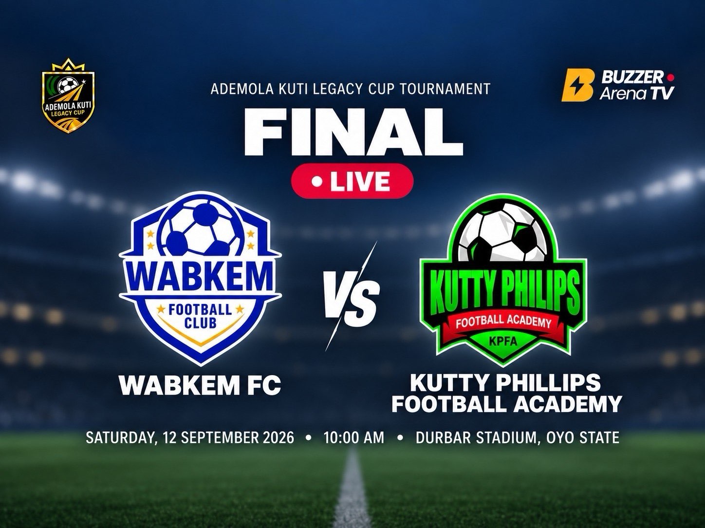 Ademola Kuti Legacy Cup - Finale