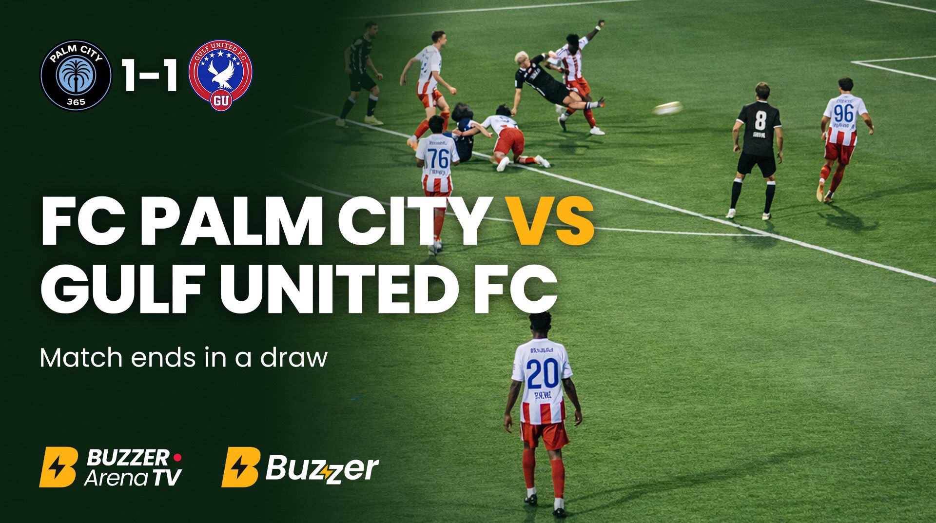 Palm City vs Gulf United Ends in 1–1 Draw in UAE Second Division League Clash
